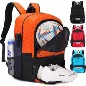 Soccer Bag-Soccer Backpack & Backpack with Ball Compartment and Separate Cleat